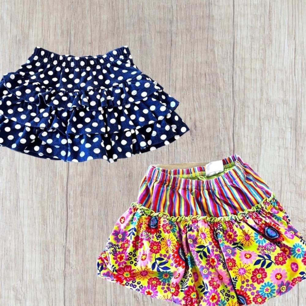 3 Bundle: 2 Hanna Andersson Organic Cotton Skirts